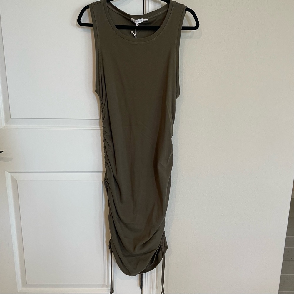 NWT Good American Olive Green Bodycon Dress - Picture 4 of 11